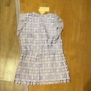 Michael Kors Light Purple Lace Dress